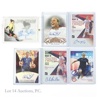 Signed Leaf Panini Topps US Women's FIFA Cards (6)