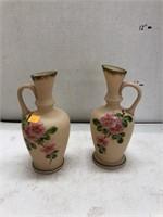 2cnt Floral Vases / Pitchers