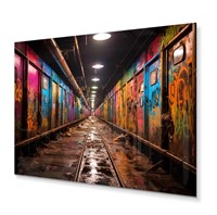 ($159) 24" H x 32" W x 1" D Colorful Tunnel