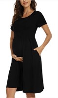 Size XLarge Women's Maternity Dress Short Sleeve