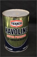 Texaco Havoline Motor Oil Tin Can
