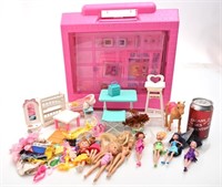 Maison de Barbie avec poupées, accessoires et