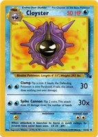 Cloyster Fossil, 32/62 Pokemon Card
