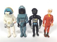(4)  1980s Fisher Price Space Guy Figures