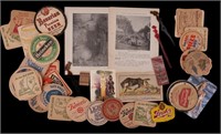 African American Ephemera and Beer Coasters