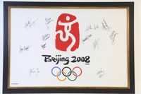 BEIJING 2008 WITH 12 OLYMPIC AUTOGRAPHS