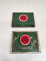 Lucky Strike Cigarette Tins