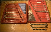 14 assorted Matco ratcheting wrenches, 3 metric; a