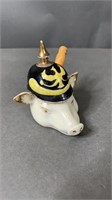 WWII French Porcelain Mustard Jar