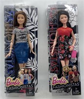 (F) 2 Unopened Barbie Fashionistas Dolls 2014 &