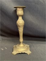 Vintage Ornate Brass Candleholder