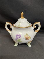 1999 Hand Painted K. Rushing German Sugar Bowl