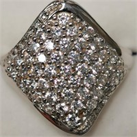 Silver CZ(2.6ct) Ring