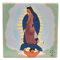 SAN JOSE ART POTTERY TILE OUR LADY OF GUADALUPE