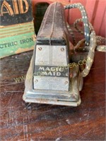 Antique Magic Maid iron with original box