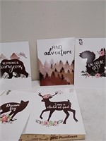 Group of motivational cards