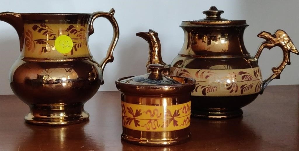 Teapot, Cream & Sugar Set