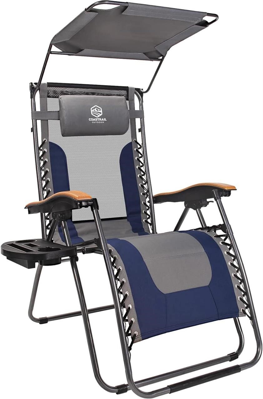 Coastrail Zero Gravity Reclining Chair  Navy/Grey