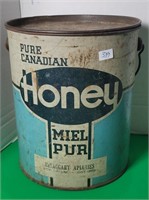 CANADIAN HONEY TIN McTAGGART APIARIES NEW SARUM ON