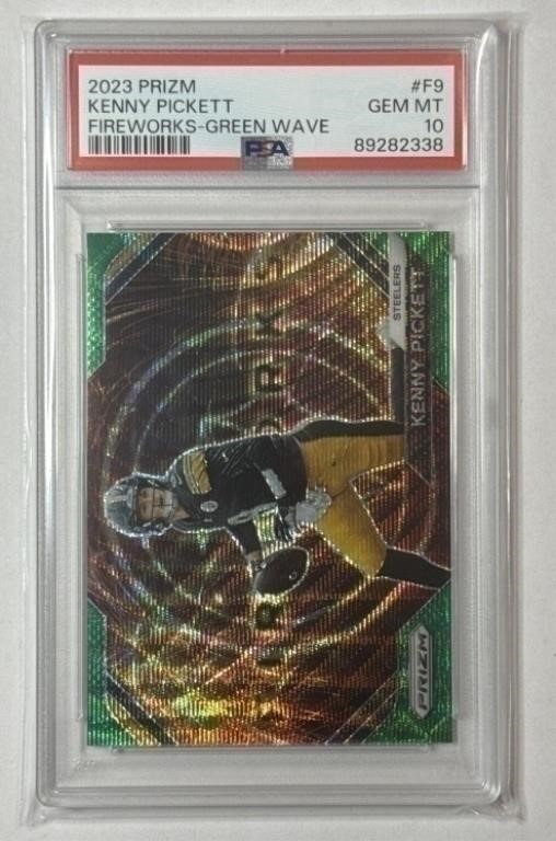 2023 Prizm #F9 Kenny Pickett Fireworks PSA 10!