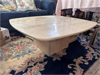 VTG COFFEE TABLE WITH ROUNDED EDGES SQUARE TOP