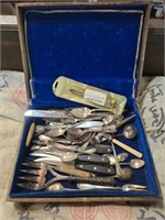 Estate lot of silver plated flatware