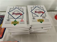 16 1992 Richmond Braves mini card binders