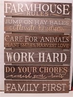 wall hanging decor sign 17in x 24in