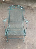 Green Metal Patio Chair