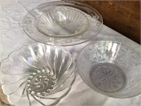 Lot of Antique Glass Bowls