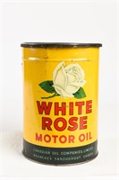 WHITE ROSE MOTOR OIL IMPERIAL GALLON CAN / NO LID