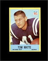 1967 Philadelphia #21 Tom Matte EX to EX-MT+
