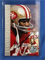 JIMMY JOHNSON AUTOGRAPHED HALL OF FAME SIGNATURE