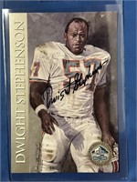 DWIGHT STEPHENSON AUTOGRAPHED HALL OF FAME