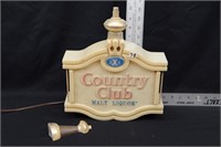 COUNTRY CLUB MALT LIQUOR LIGHTED SIGN