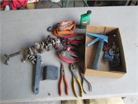 straps, clamps, pliers