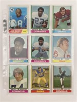 1968 & 1974 Topps Football Cards