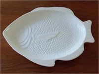 White Ceramic Fish Plate