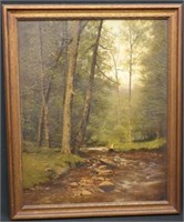 J.H. WILSON FOREST PAINTING