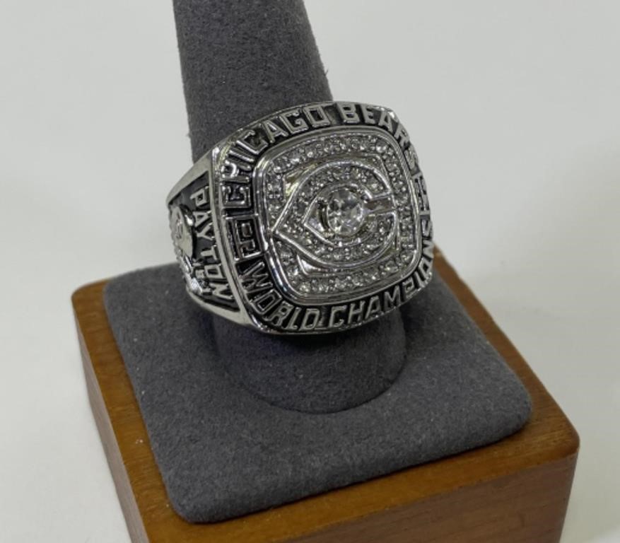 1985 Chicago Bears Replica Super Bowl Ring Payton