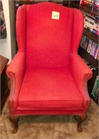 Red Wing Back Chair