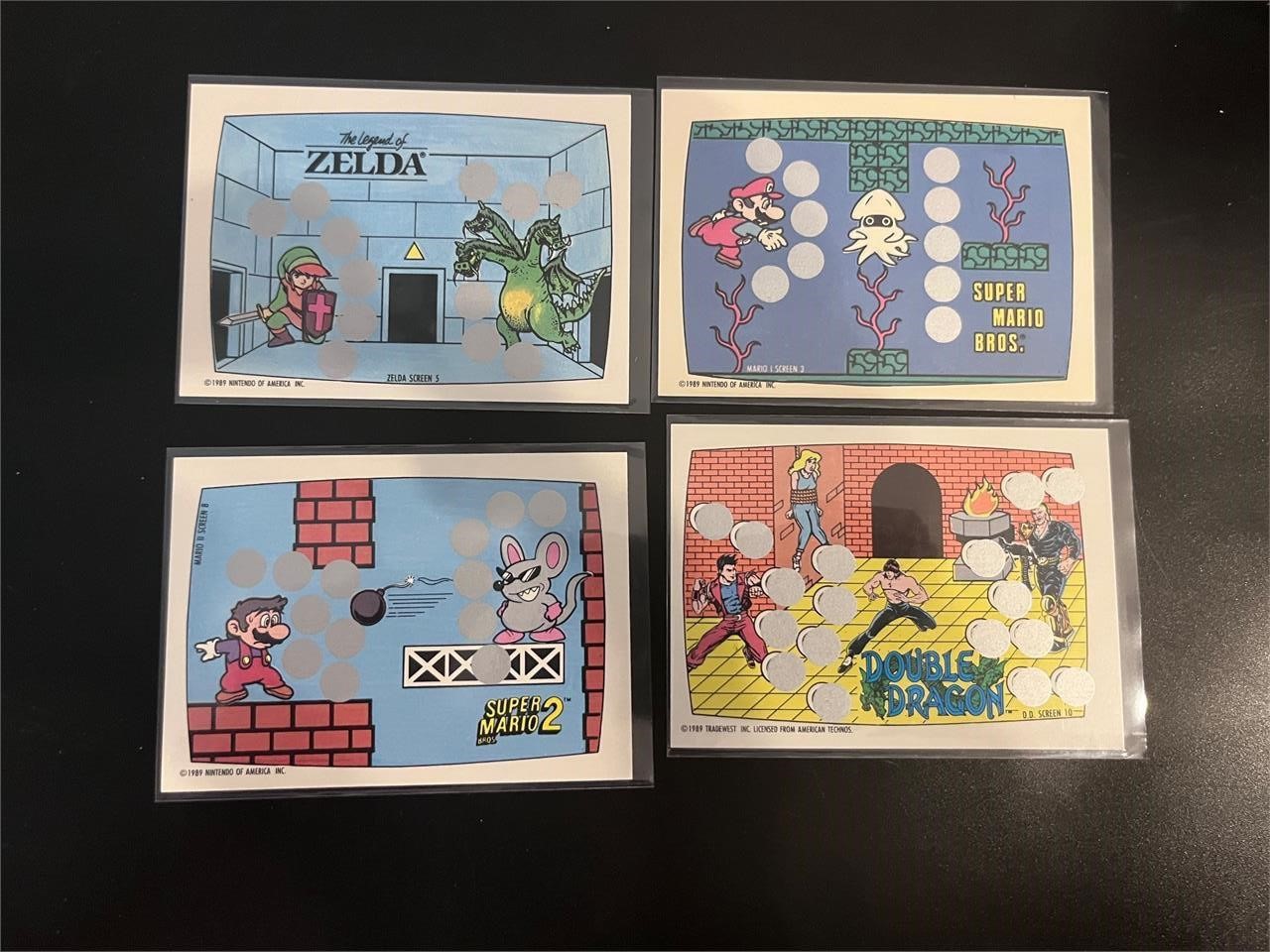 Nintendo Scratch Off Cards Zelda, Super Mario