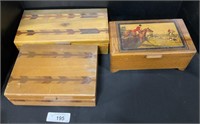 Wooden Trinket Boxes.