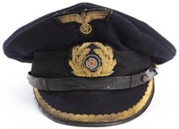 Kriegsmarine Company Grade Officer's Visor Cap