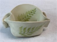 Hilborn Pottery Pinched Pot Bowl Planter Green