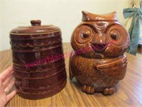 vintage mccoy owl cookie jar -marcrest daisy & dot