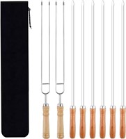 Skewers for Grilling, Stainless Steel BBQ Sticks w