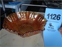 Carnival glass bowl