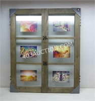 Hometrends 6-Pane Wooden Picture Frame Window