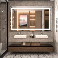 TETOTE  Bathroom Mirror 60 X 36 Inch LED Mirror